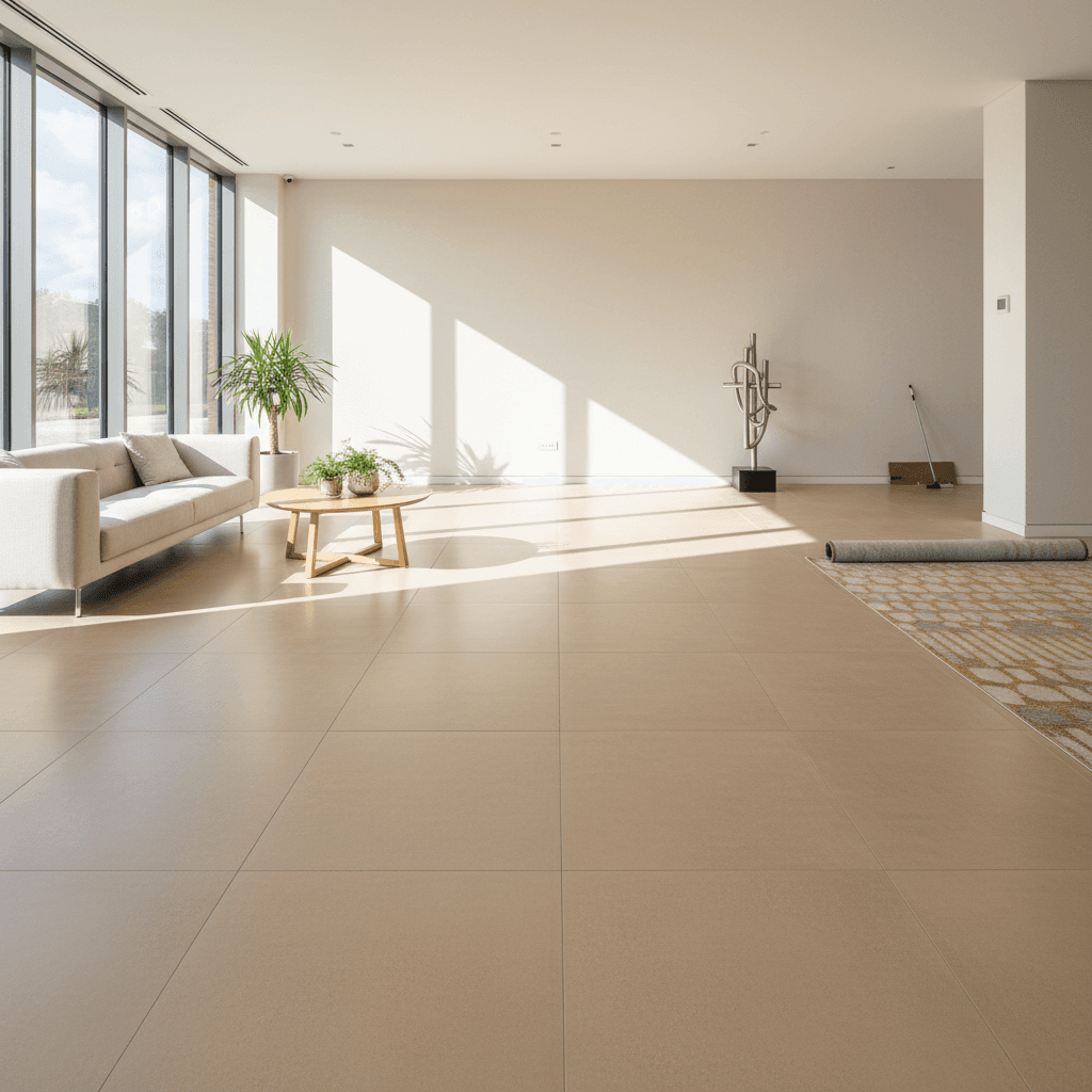 Completed residential flooring project showcasing final results
